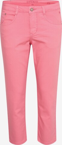 Coupe slim Jean 'Lotte' Cream en rose : devant