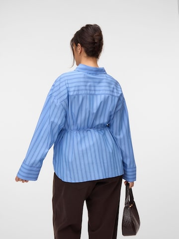 Vero Moda Curve Bluse 'VMCGINA' in Blau