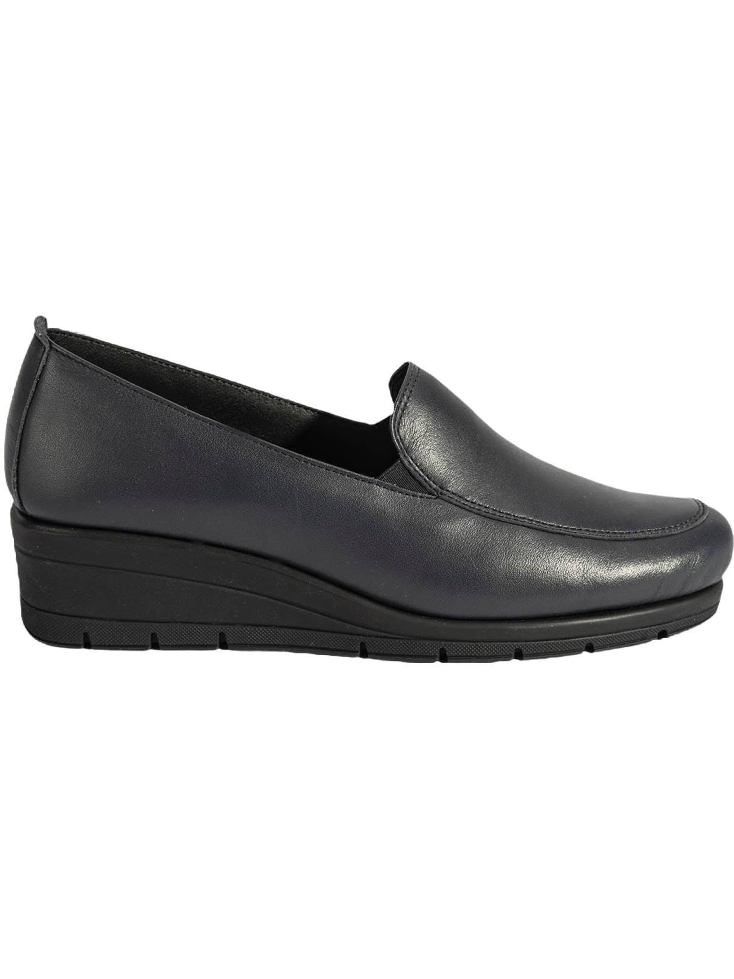 Chaussure basse 'Slip-Ons' Desa en noir : devant