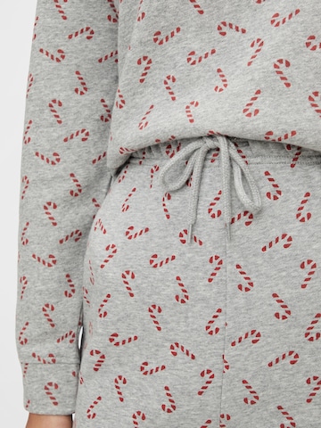 PIECES Loungewear 'Xmas' in Grey