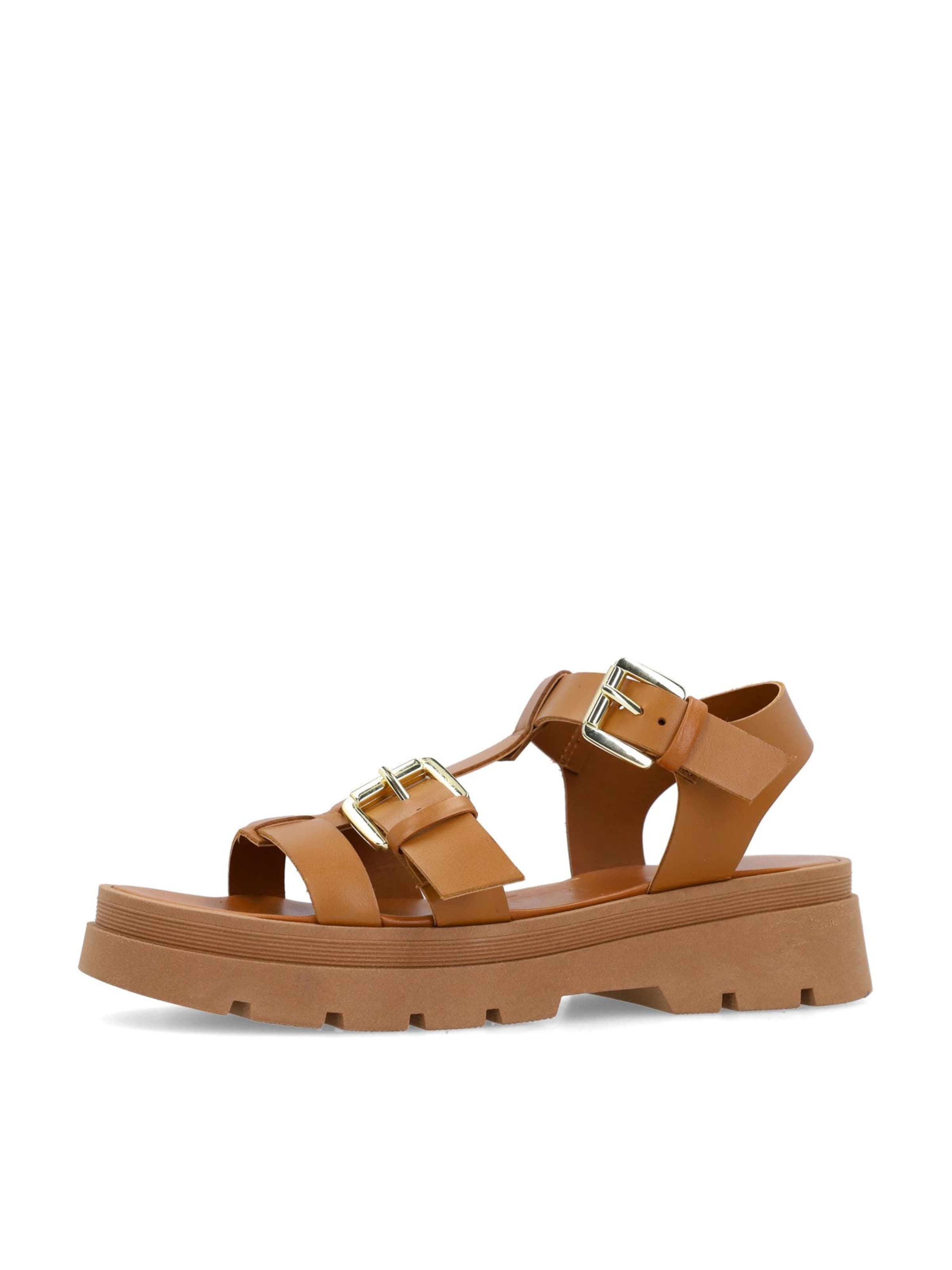 SACHA Sandals in Brown: front