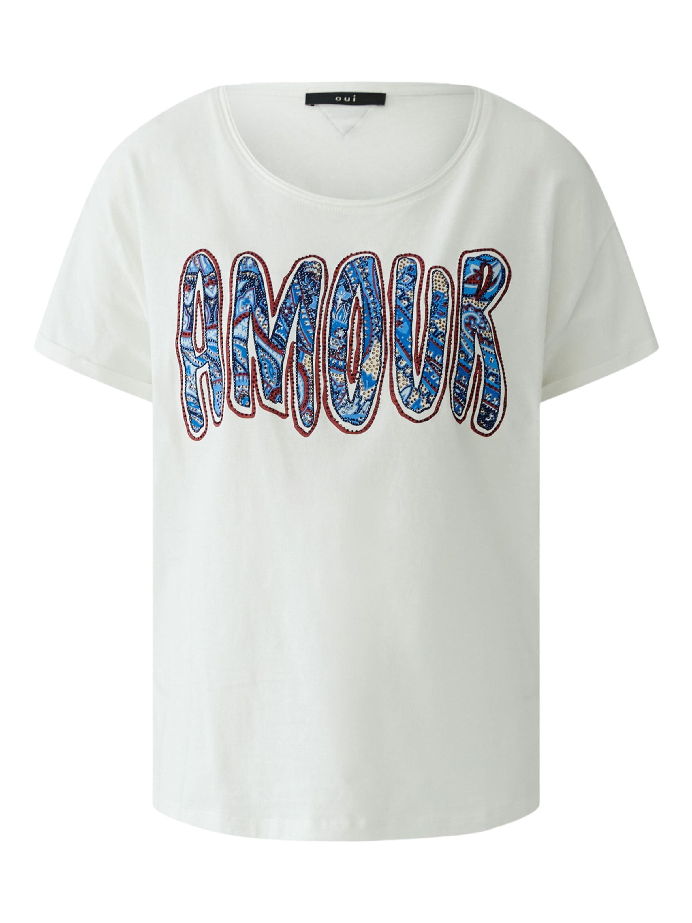 OUI T-Shirt in Weiß: Vorderseite