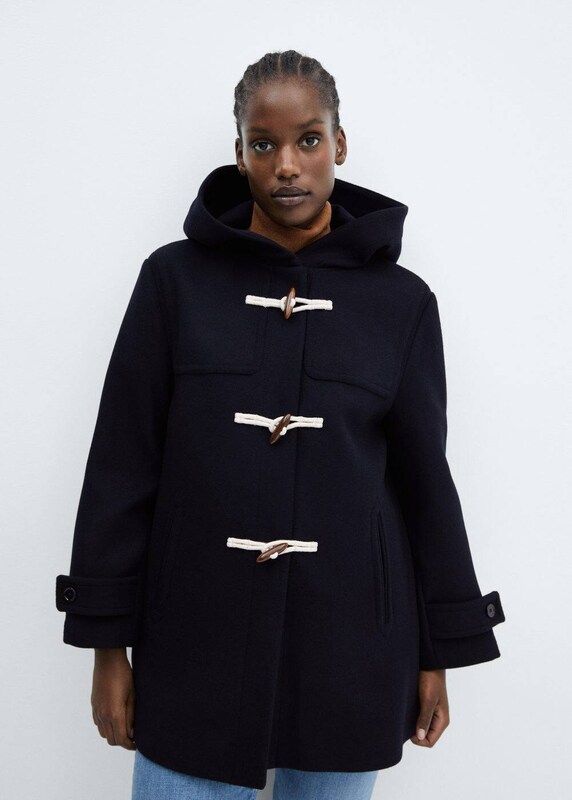MANGO Between-Seasons Coat 'Do' in Navy
