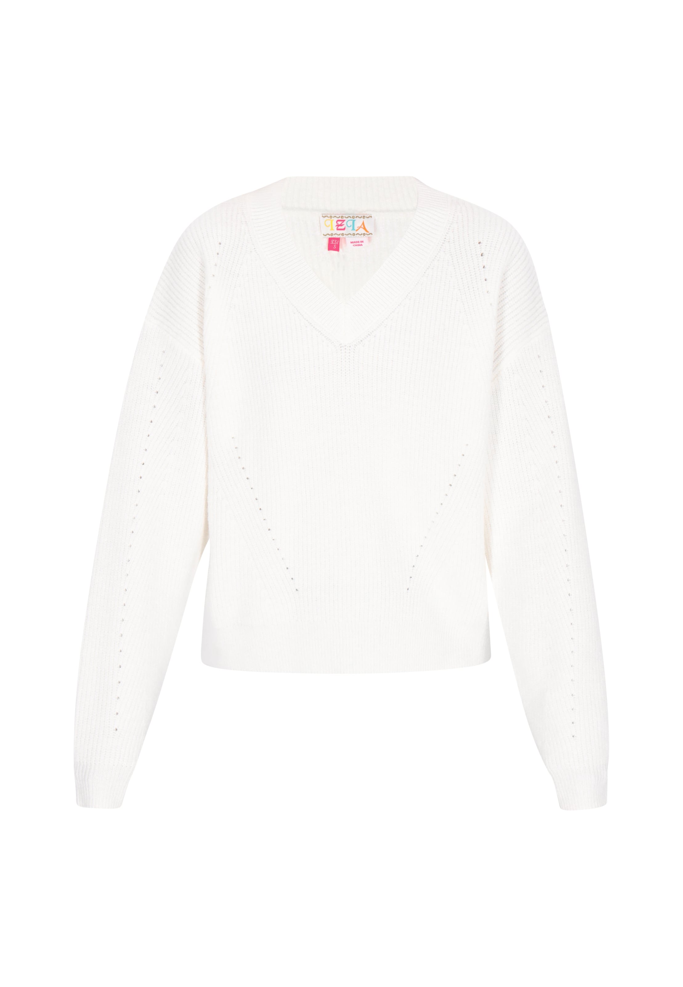 IZIA Пуловер в бяло: отпред