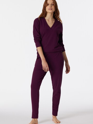 Pantalon de pyjama ' Mix & Relax ' SCHIESSER en rouge