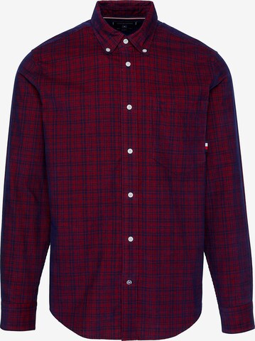 TOMMY HILFIGER Regular Fit Hemd 'Tartan' in Rot: predná strana