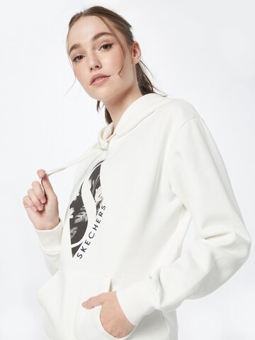 SKECHERS Athletic Sweatshirt in White