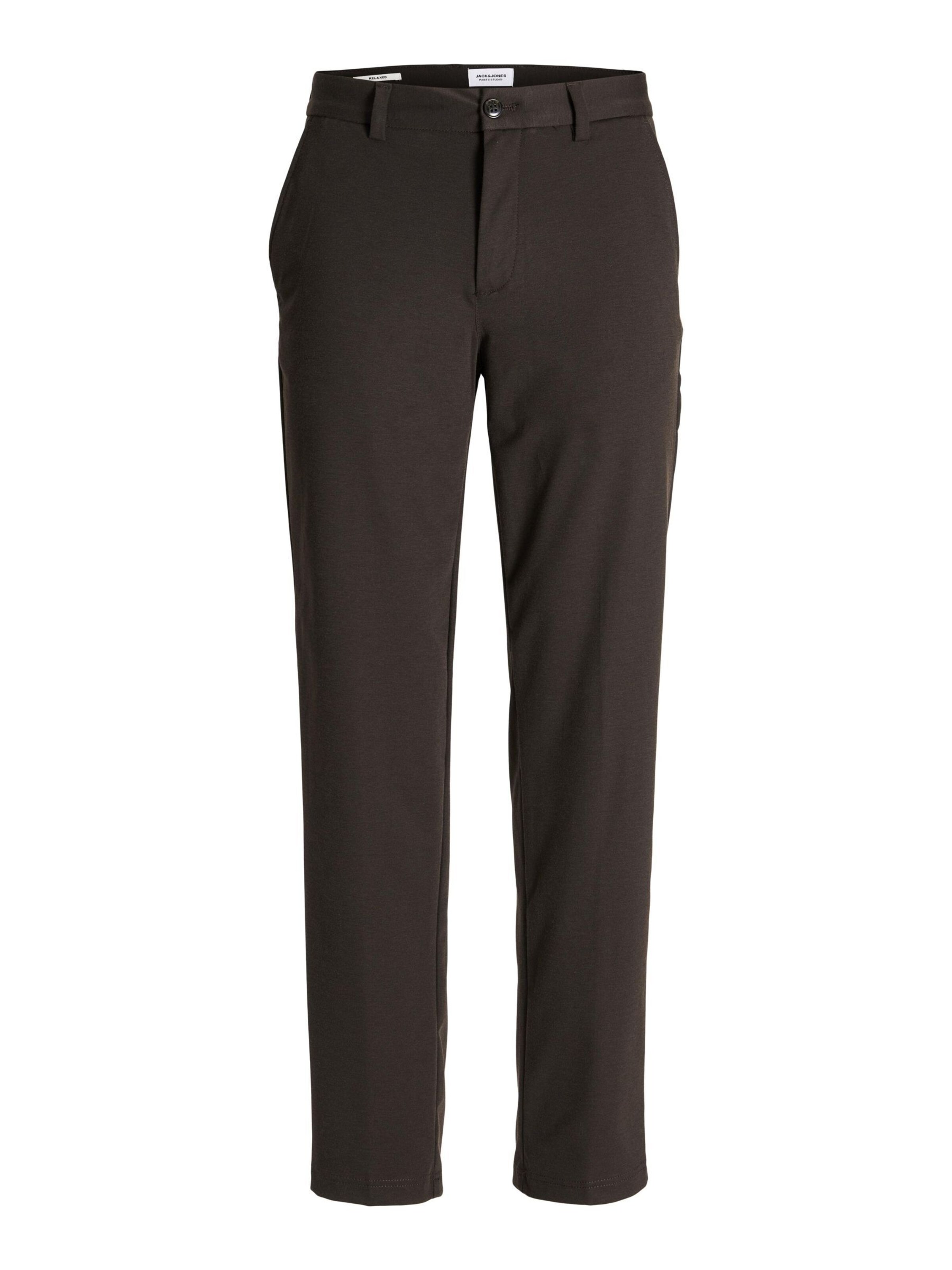 JACK & JONES Bukser med fals 'JJKarl' i brun: forside