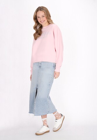 MYMO Sweatshirt 'Back To School' in Roze