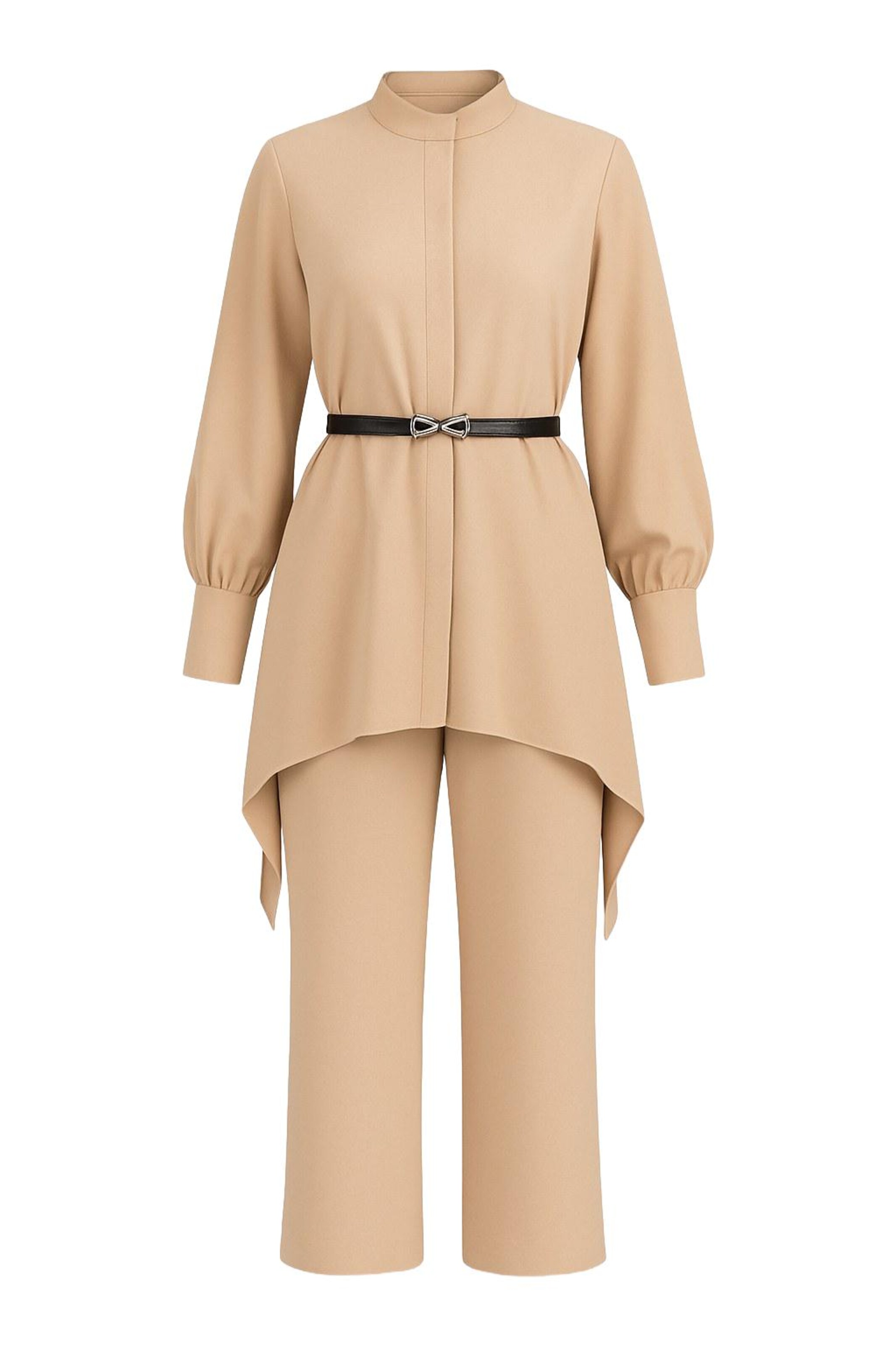 MODAMIHRAM Pantsuit in Beige: front