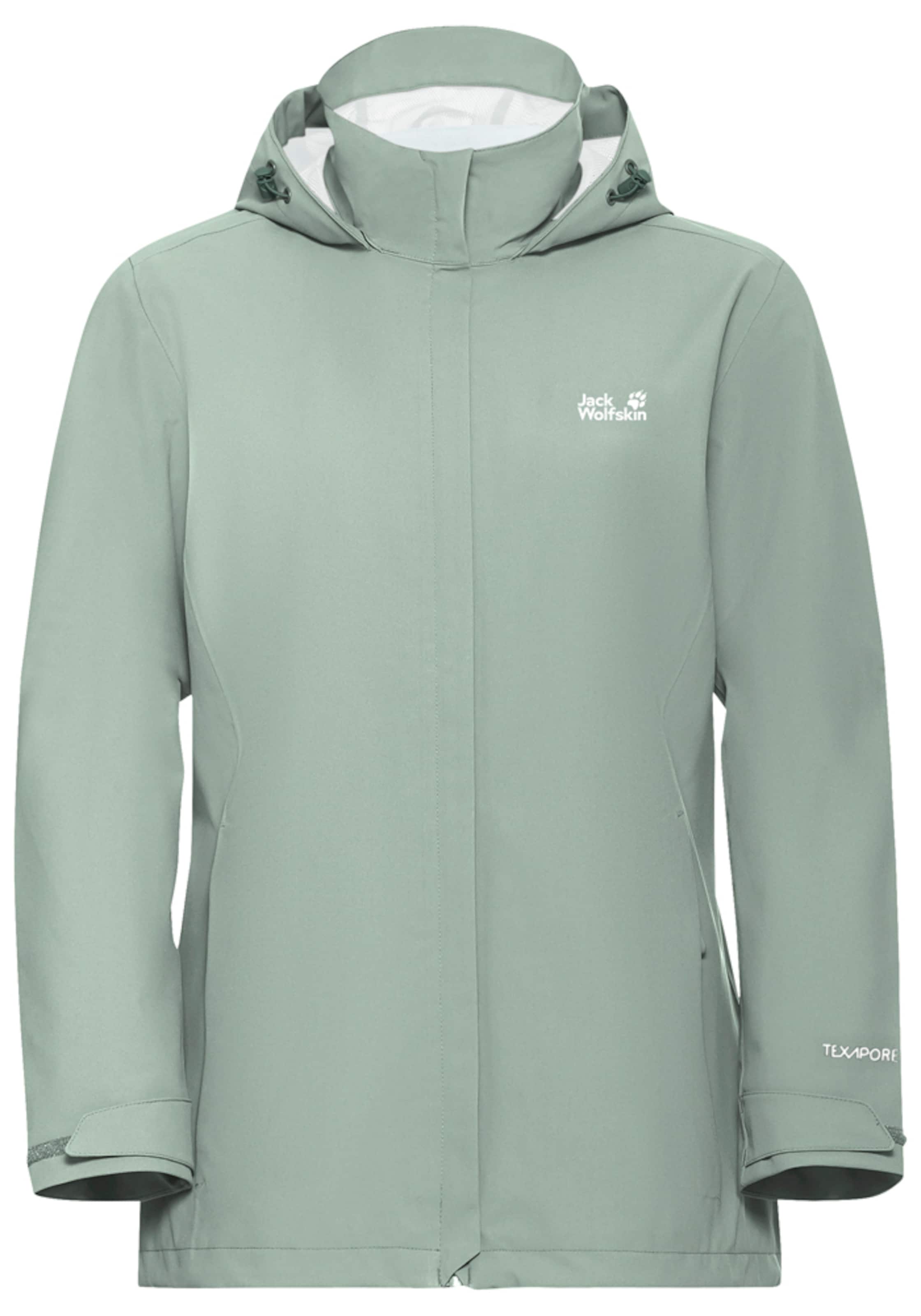 JACK WOLFSKIN Outdoorjacke in Grün: Vorderseite