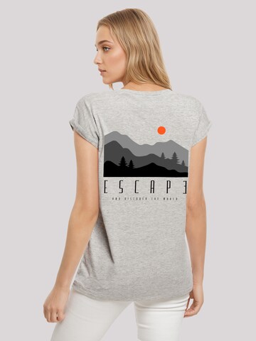 F4NT4STIC Shirt 'Escape Discover the World Forest Landscape' in Grey
