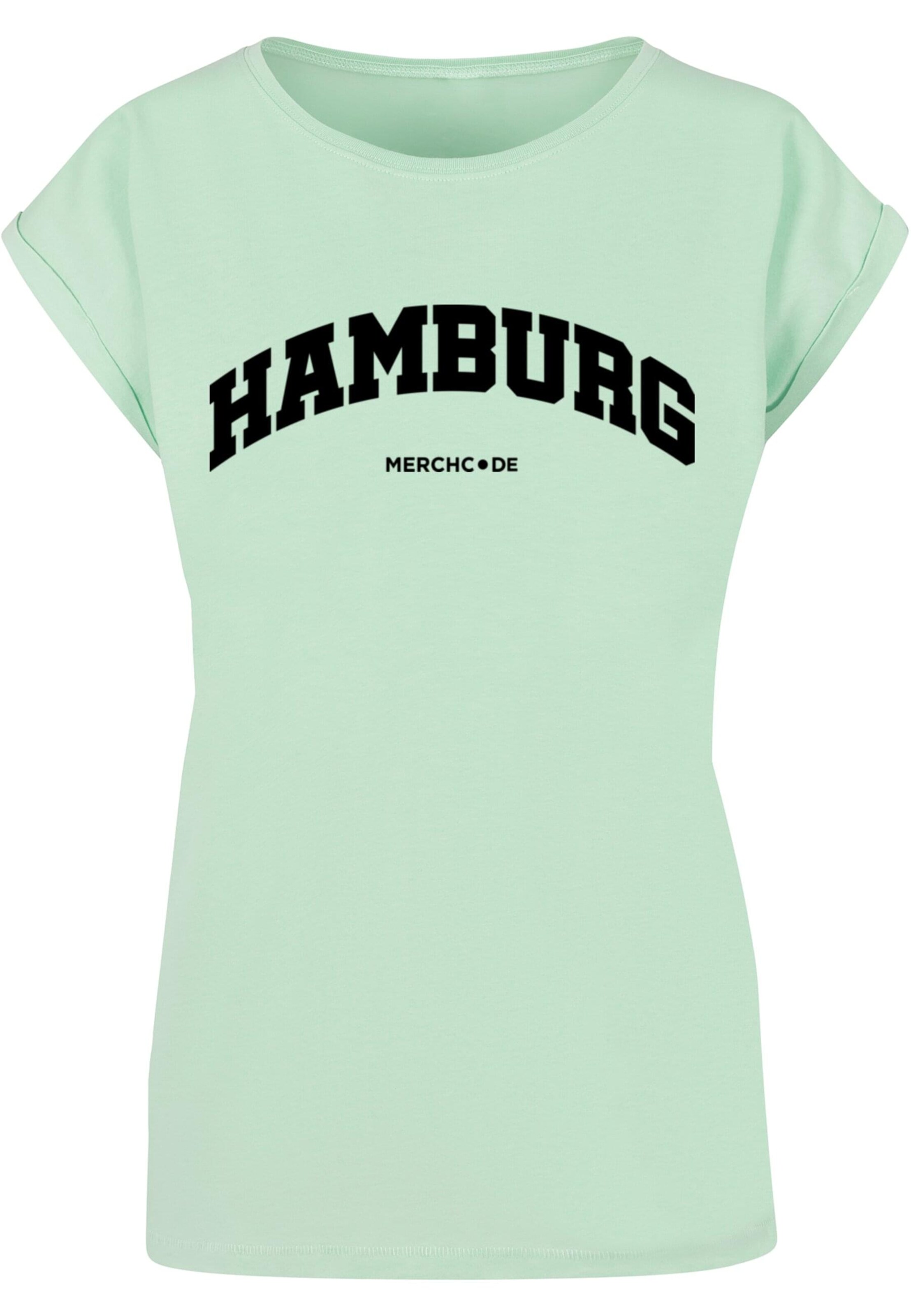 T-shirt 'Hamburg' Merchcode en vert : devant