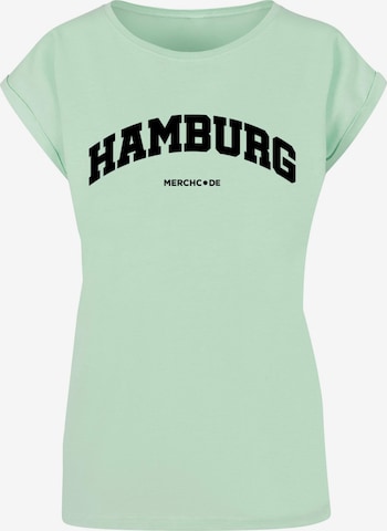 Maglietta 'Hamburg' di Merchcode in verde: frontale