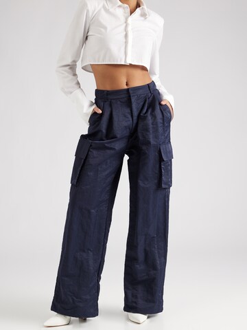 River Island Regular Cargo Pants in Blue: front