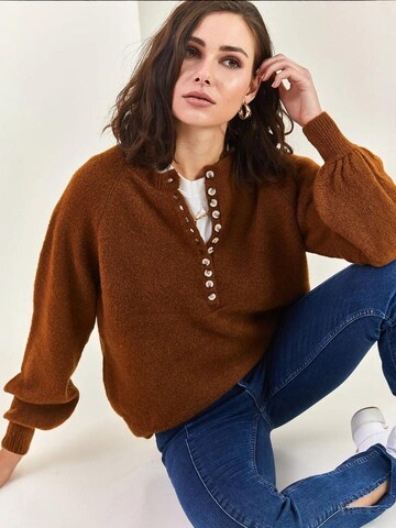 Pullover di Bianco Lucci in marrone