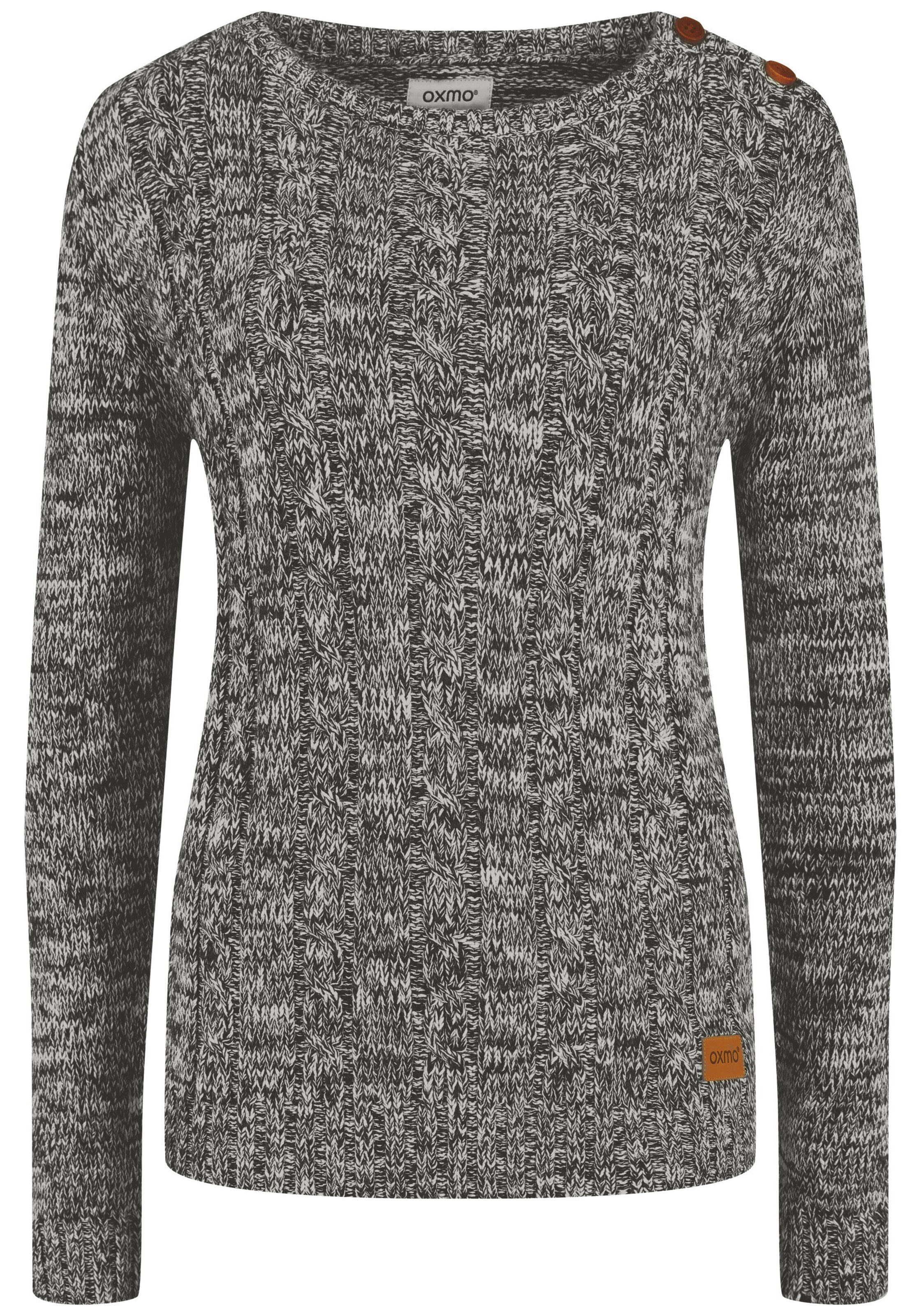 Oxmo Pullover 'Phia' in Grau: Vorderseite
