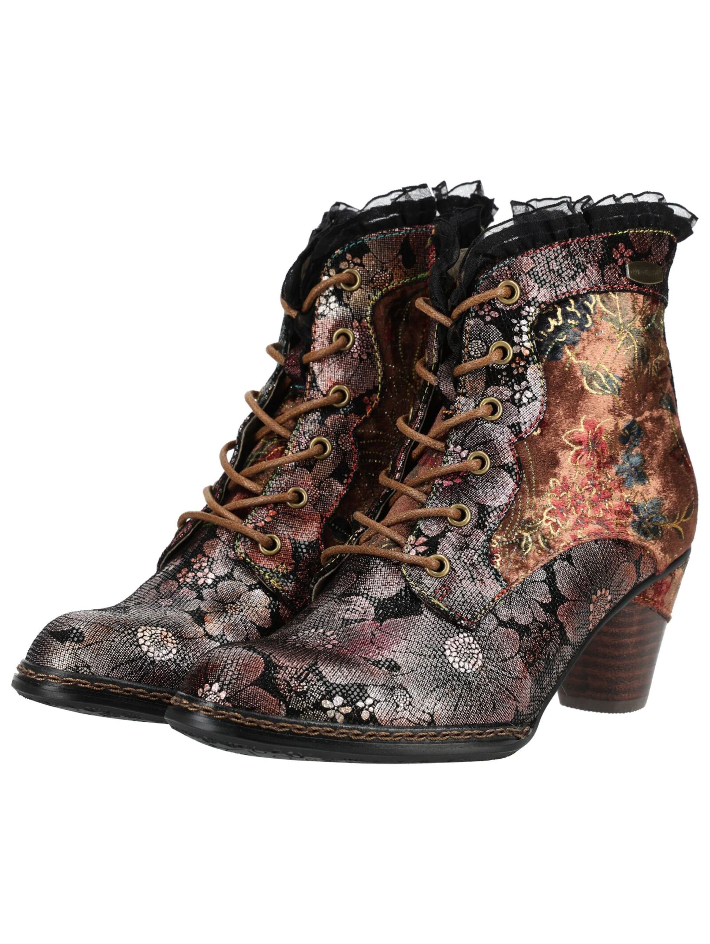 Bottines à lacets Laura Vita en mélange de couleurs