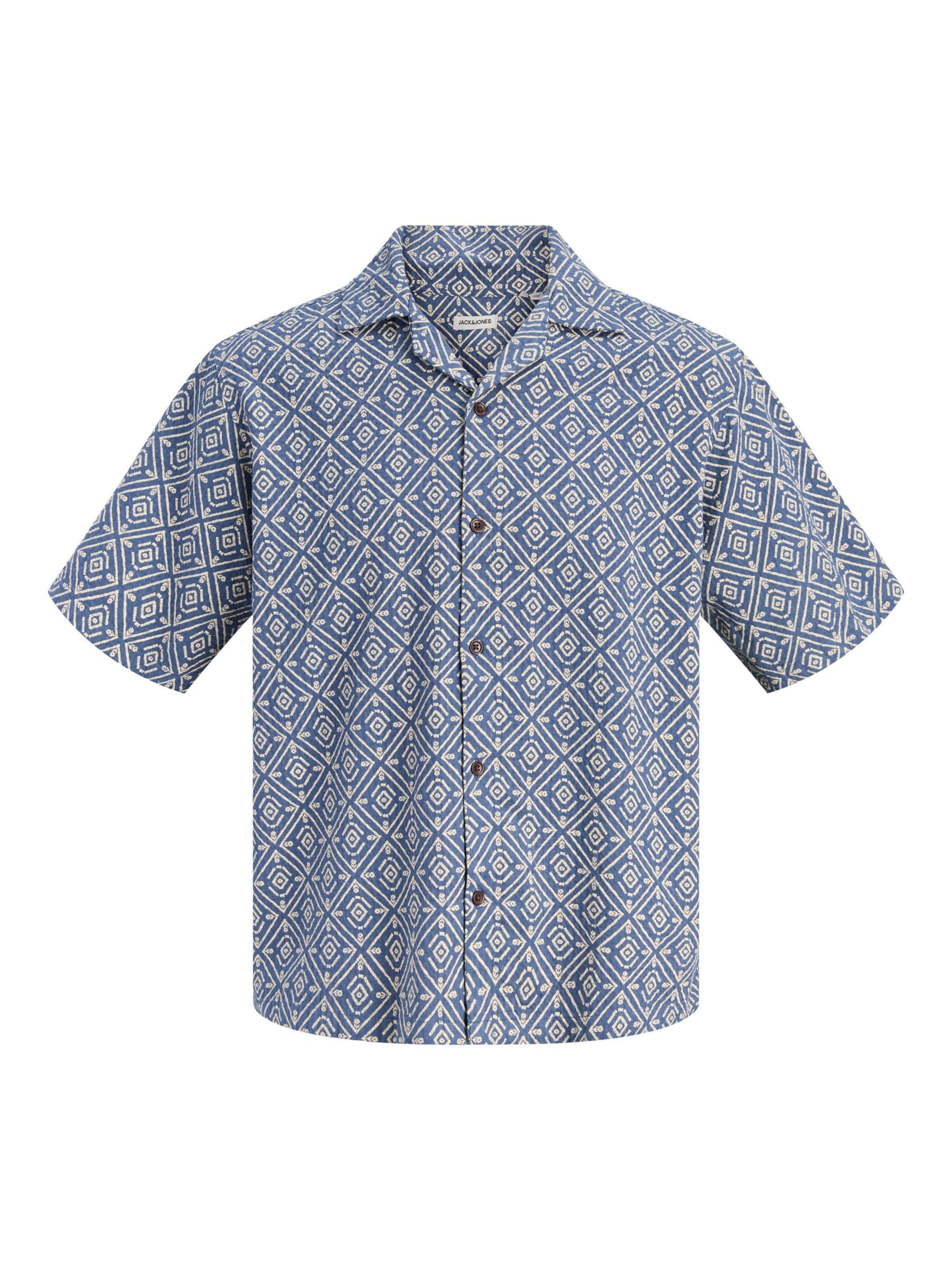 JACK & JONES Comfort Fit Skjorte i blå: forside