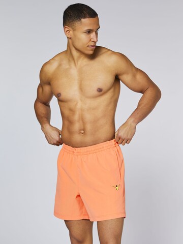 CHIEMSEE Athletic Swim Trunks in Orange: front