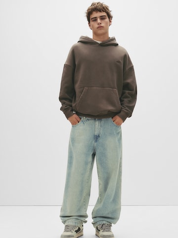 Pull&Bear Sweatshirt 'STWD' i brun