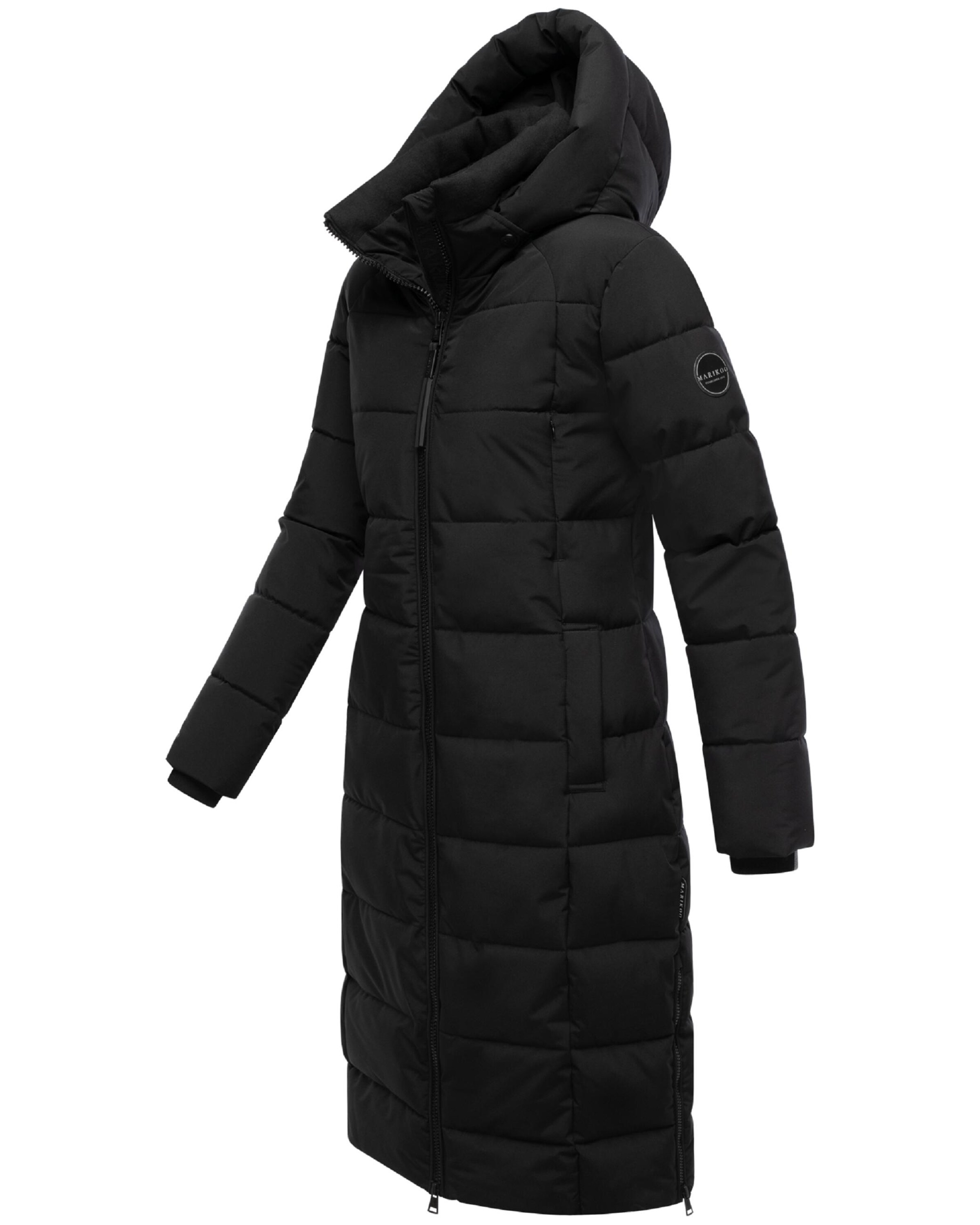 MARIKOO Winter Coat 'Lanitaa XVI' in Black