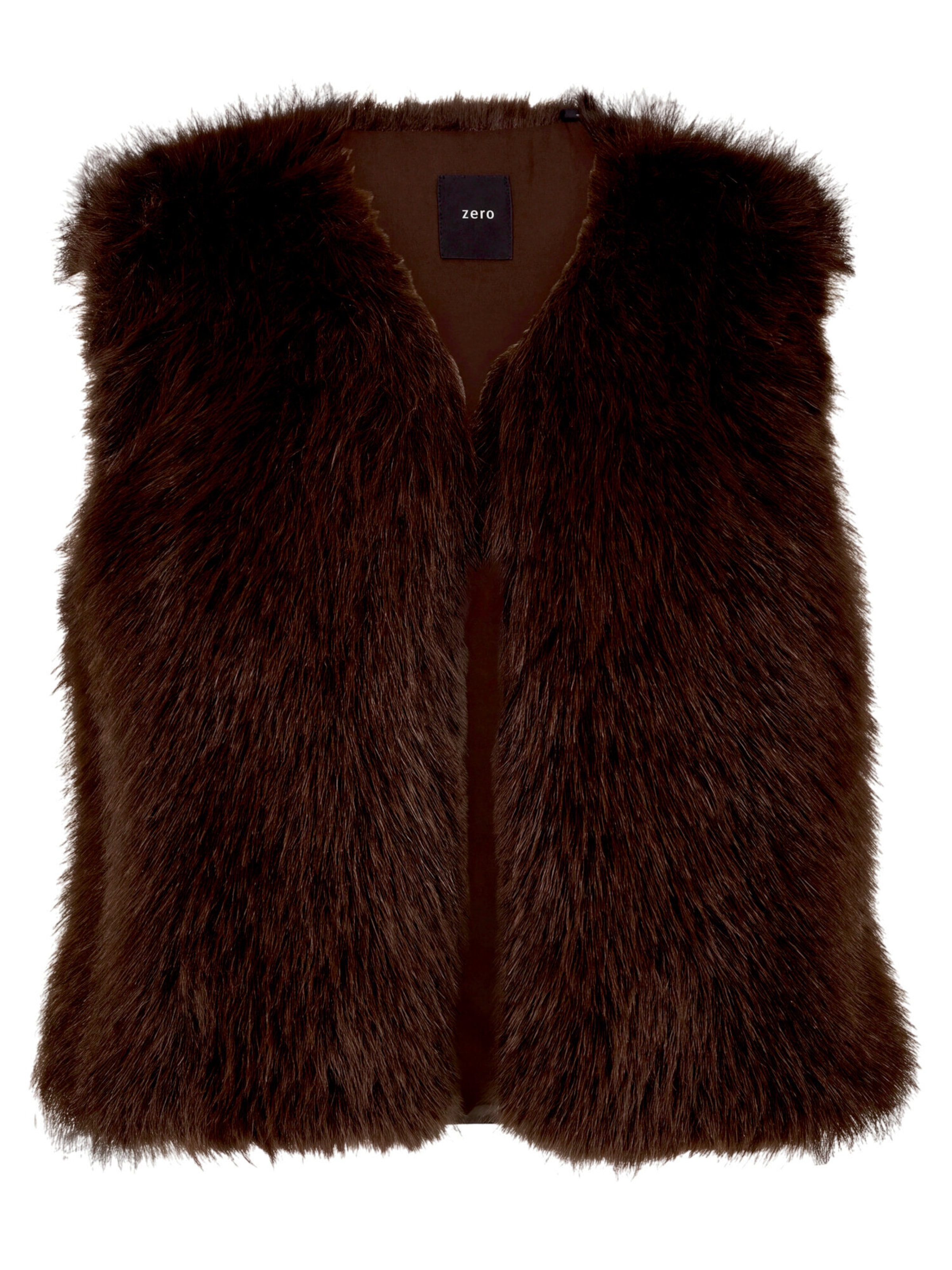 Gilet di zero in marrone: frontale