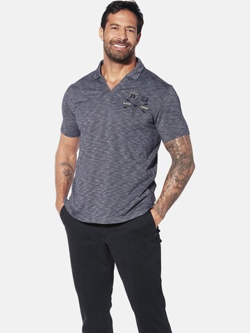 T-Shirt 'Gistur' Jan Vanderstorm en bleu : devant