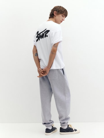 Pull&Bear Tapered Trousers in Grey