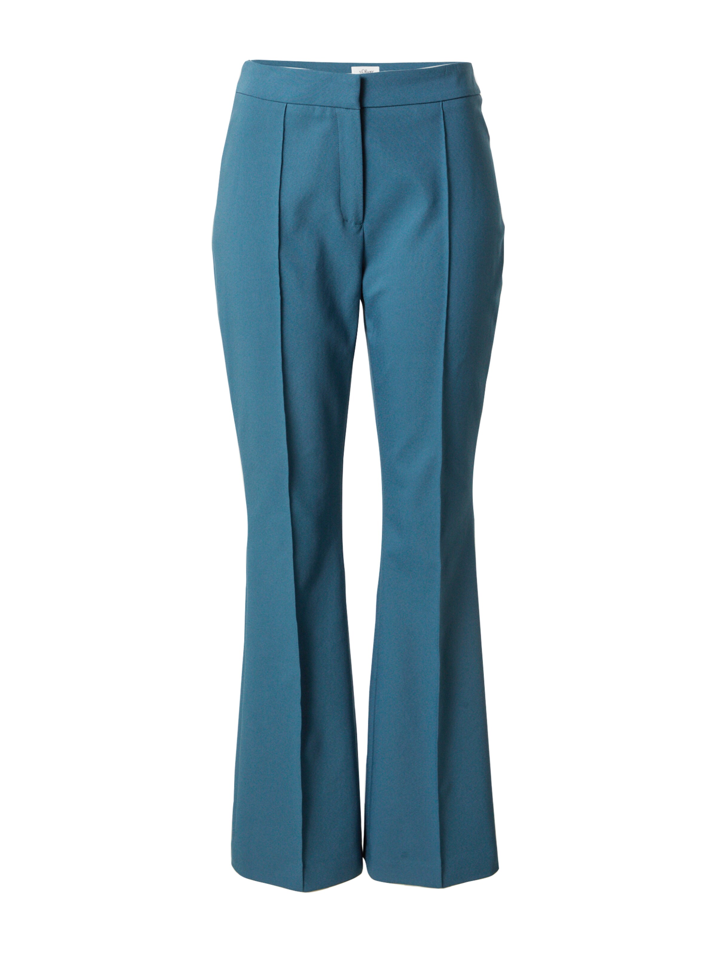 s.Oliver BLACK LABEL Flared Pantalon in Blauw: voorkant