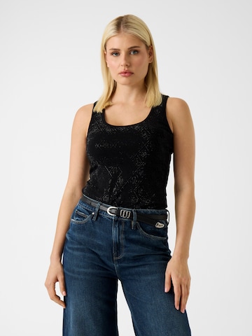 GUESS Top in Black: front