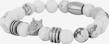 Akitsune Bracelet 'Obsidius' in White: front