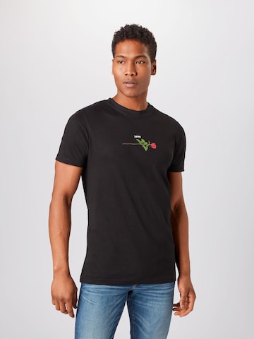 Mister Tee T-Shirt 'Rose Love' in Schwarz: predná strana