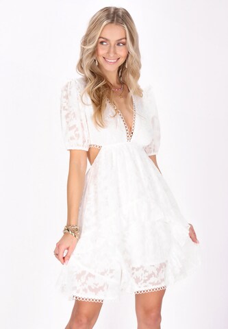 IZIA Summer dress in White: front