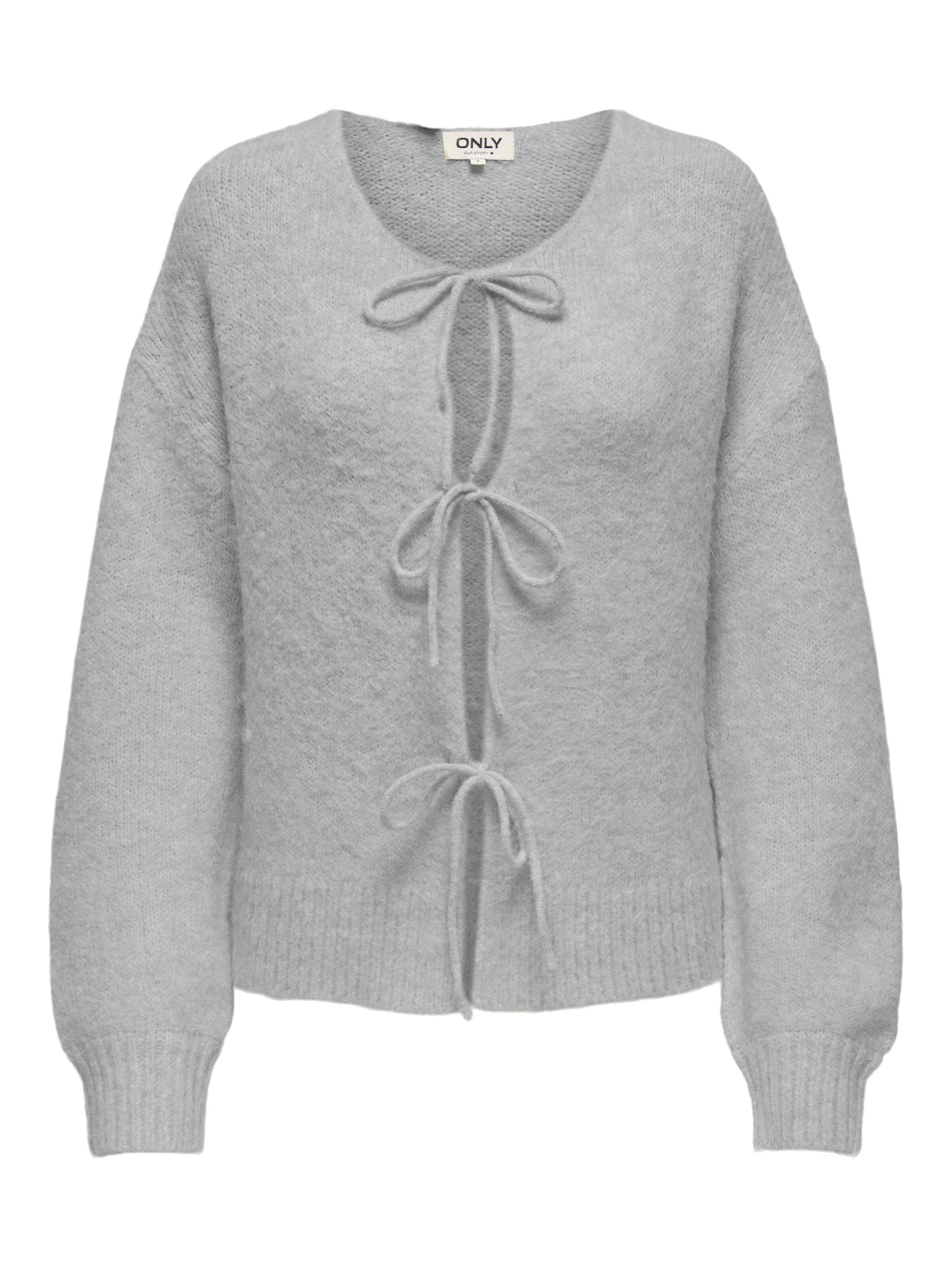 ONLY Strickjacke in Grau: Vorderseite