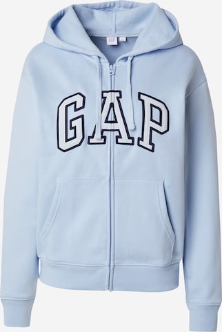 GAP Кофта на молнии 'HERITAGE' в Синий: спереди