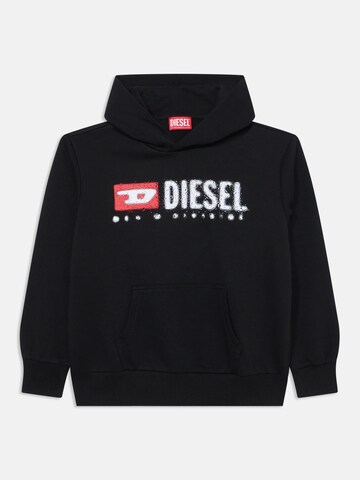 DIESEL Sweatshirt 'SDROPS OVER' in Schwarz: Vorderseite