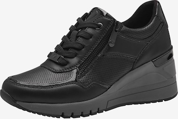 Baskets basses MARCO TOZZI en noir : devant