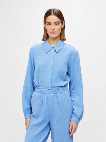 OBJECT Blouse 'CARINA' in Blauw: voorkant