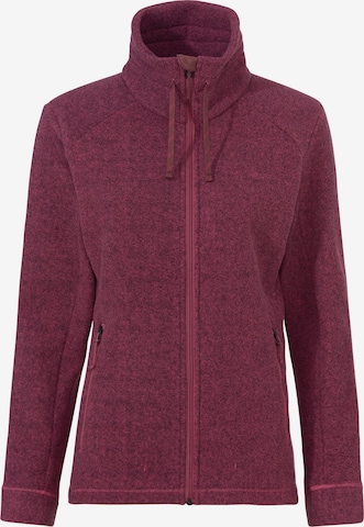 VAUDE Athletic fleece jacket 'Skomer' in Pink: front