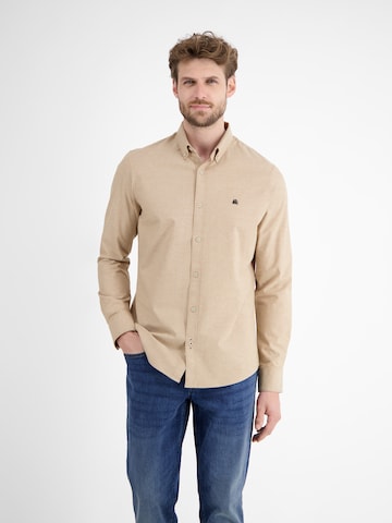 LERROS Regular fit Overhemd in Beige: voorkant