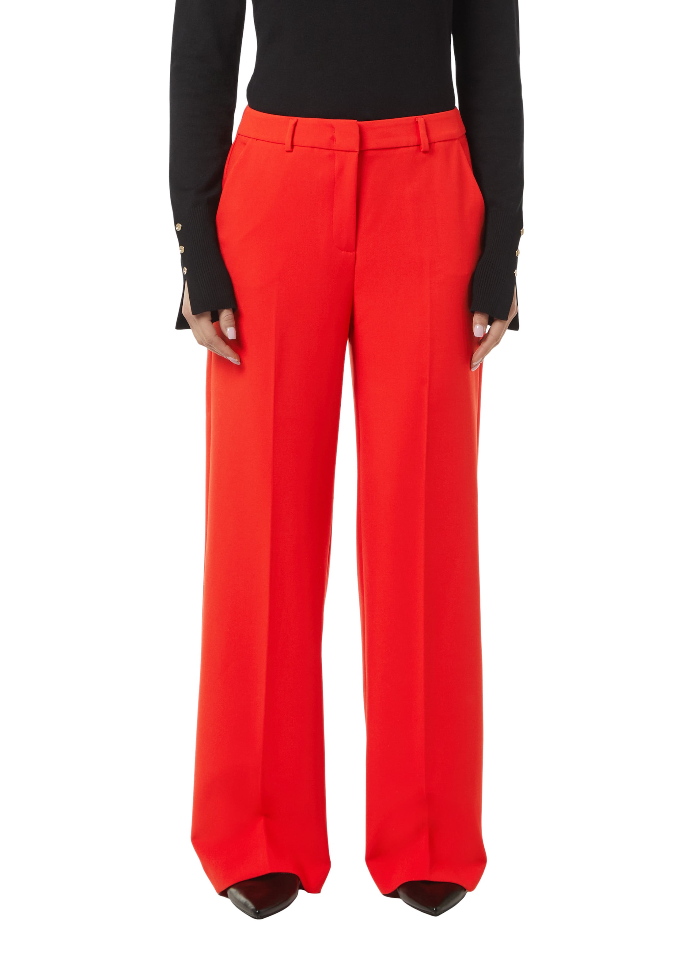 COMMA Regular Broek in Rood: voorkant