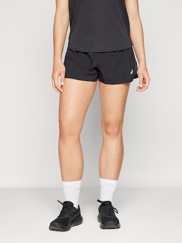 ASICS Regular Workout Pants in Black: front