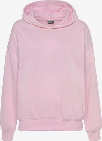 BUFFALO Sweatshirt in Pink: front