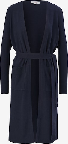 s.Oliver Knitted Coat in Blue: front