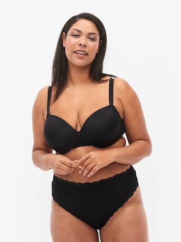 Devoted by Zizzi Thong in Black: front