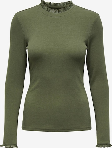 T-shirt 'Leslie' ONLY en vert : devant