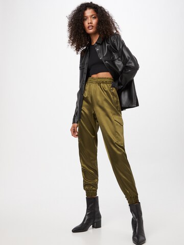 AX Paris Tapered Cargo Pants in Green