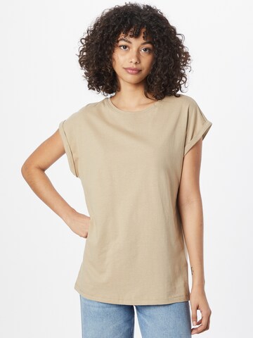 T-shirt Urban Classics en beige : devant