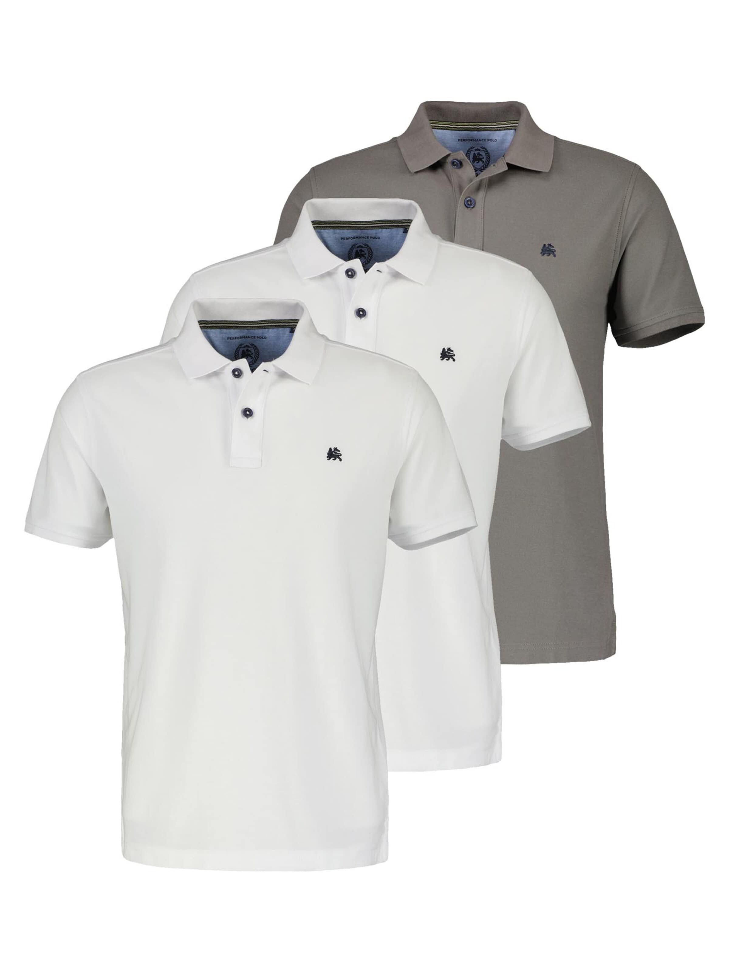 LERROS Shirt 'Basic'‌‌‌‌‌ in Silber: Vorderseite